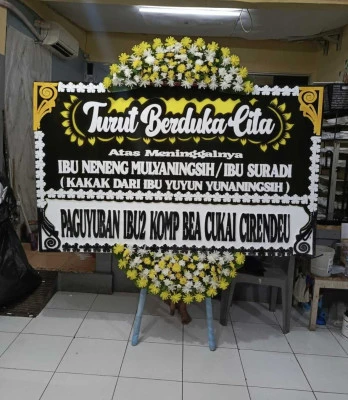 Papan Bunga di Tugu Cimanggis